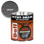 Эмаль грунт молотковая по ржавчине серый (2л) Дали