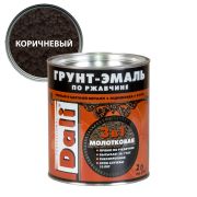 Эмаль грунт молотковая по ржавчине шоколад (2л) Дали