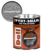 Эмаль грунт молотковая по ржавчине серебристый (2л) Дали