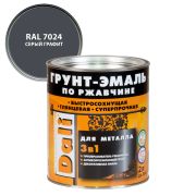 Эмаль грунт по ржавчине серый графит RAL 7024 (2л) Дали